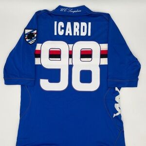 Icardi #98 Sampdoria 2012/2013 Home ORIGINAL Kappa VTG Rare Soccer Jersey (XXL)